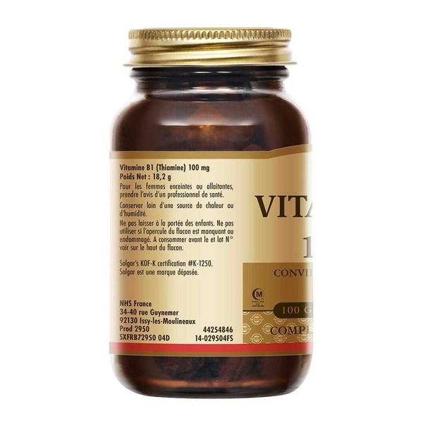 Solgar Vitamine B1 100 mg gélules