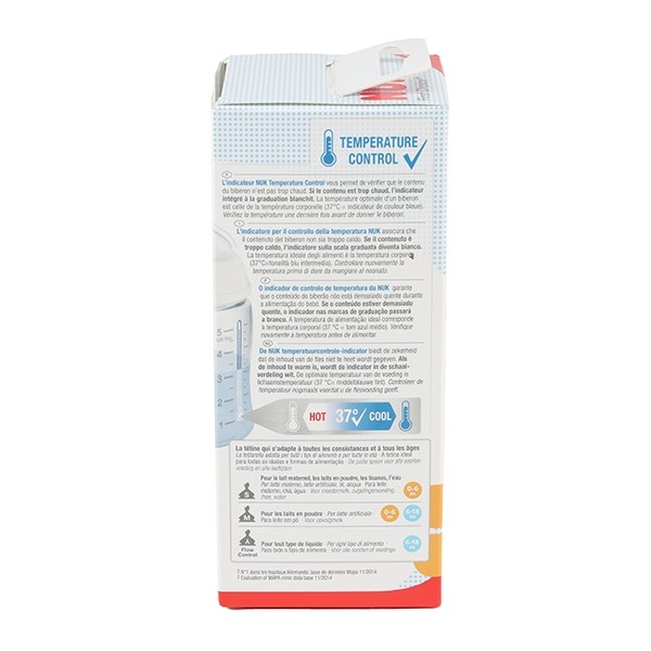 Nuk First Choice+ biberon 1er âge avec Temperature Control 150 ml