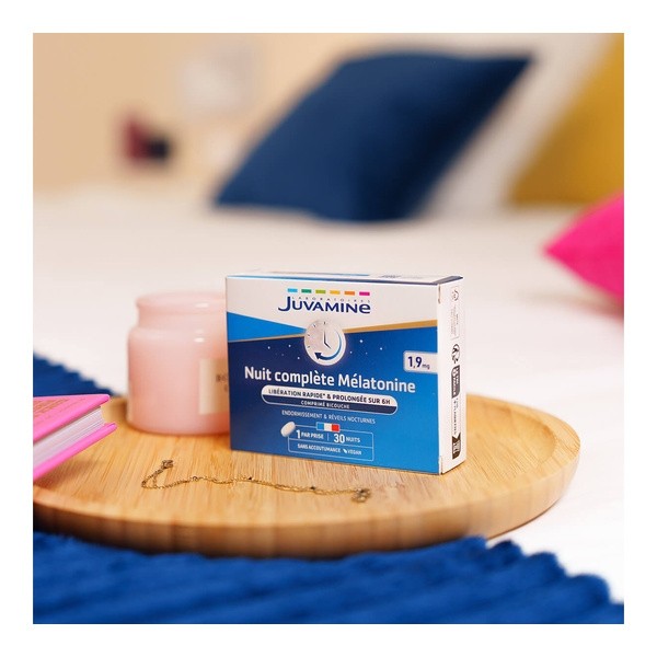 Juvamine Nuit complète Mélatonine 1,9 mg comprimés