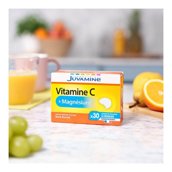 Juvamine Vitamine C + Magnésium comprimé à croquer