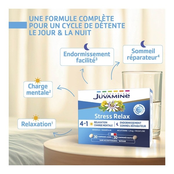Juvamine Stress Relax Jour Nuit comprimés