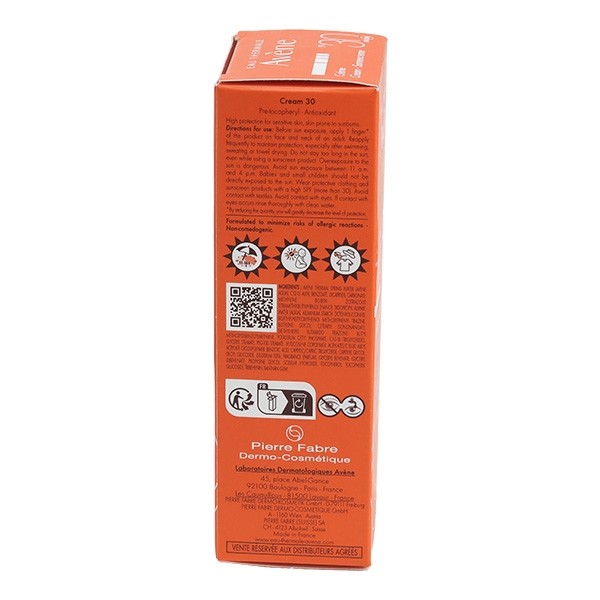 Avène crème solaire résistante à l'eau SPF 30