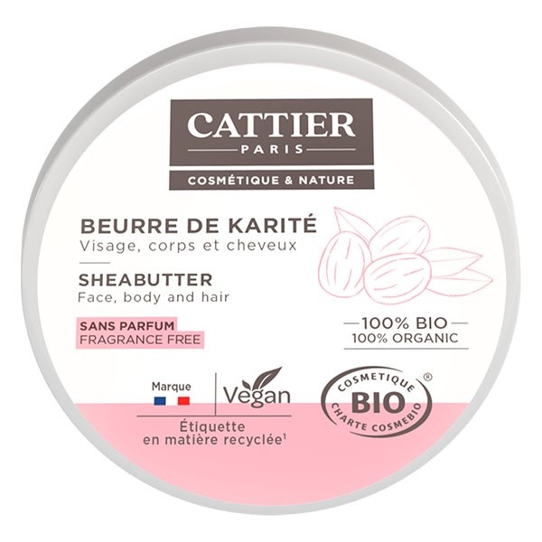 Cattier Beurre de karité 100 % bio