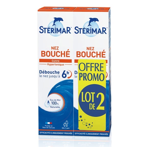 Stérimar Nez bouché spray nasal hypertonique