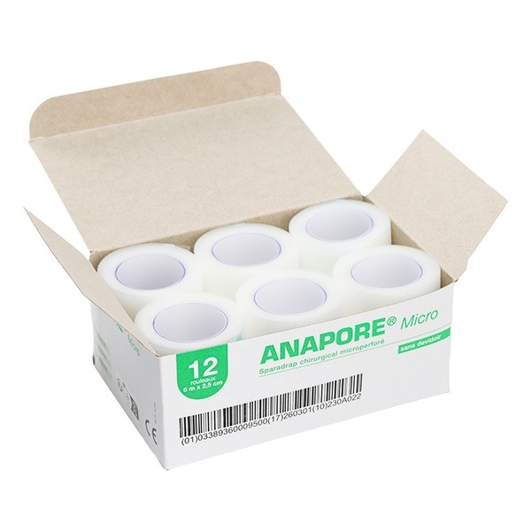 Anapore Micro sparadrap 12 rouleaux