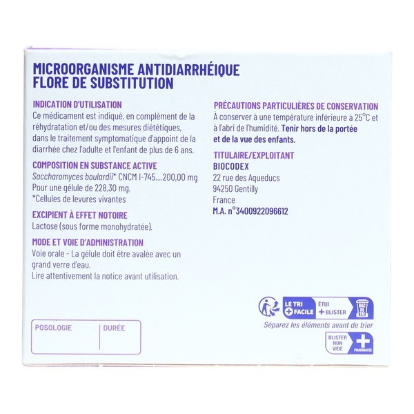 Ultra Levure 200 mg gélule