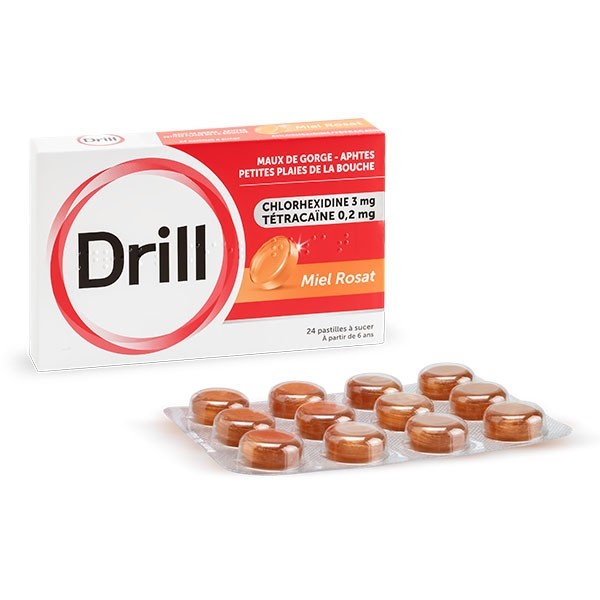 Drill miel rosat pastilles