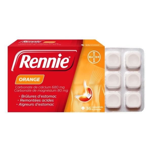 Rennie Orange comprimé à croquer