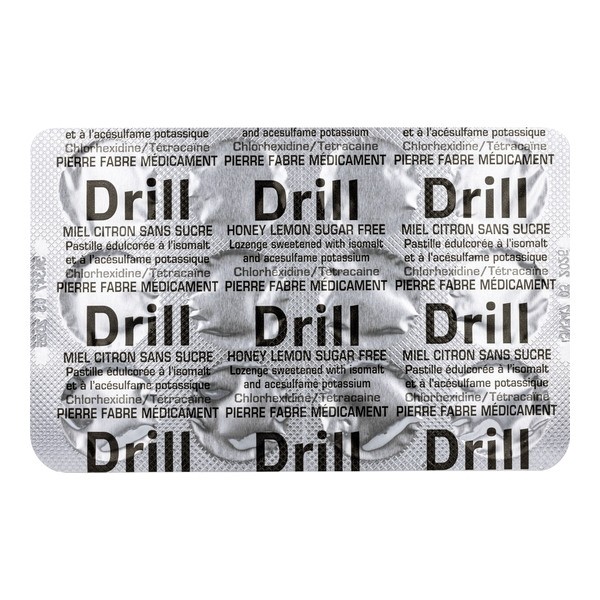 Drill Miel Citron sans sucre pastille à sucer