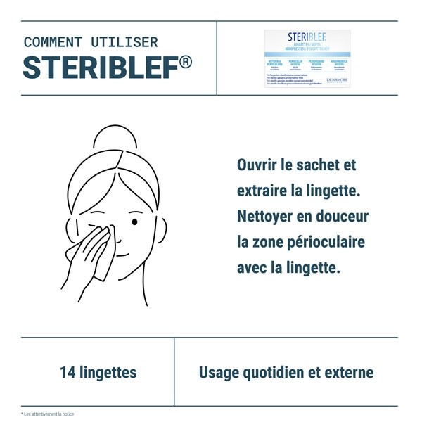 Steriblef Lingettes périoculaires