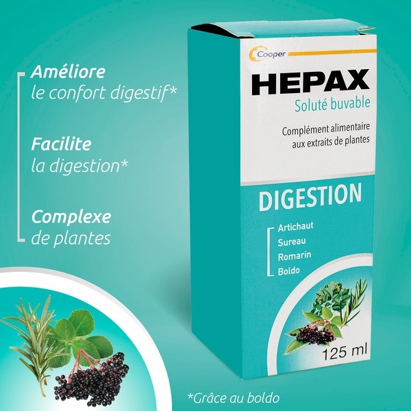 Hepax digestion solution buvable