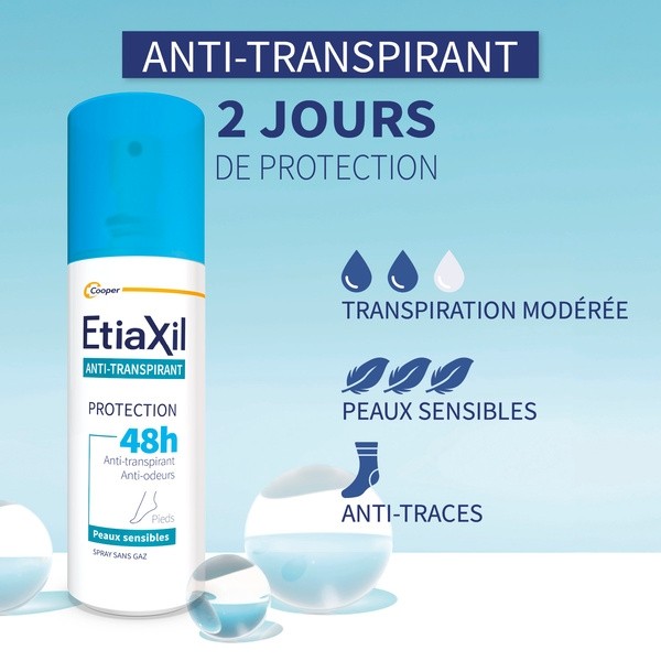 Etiaxil Pieds déodorant anti transpirant 48h
