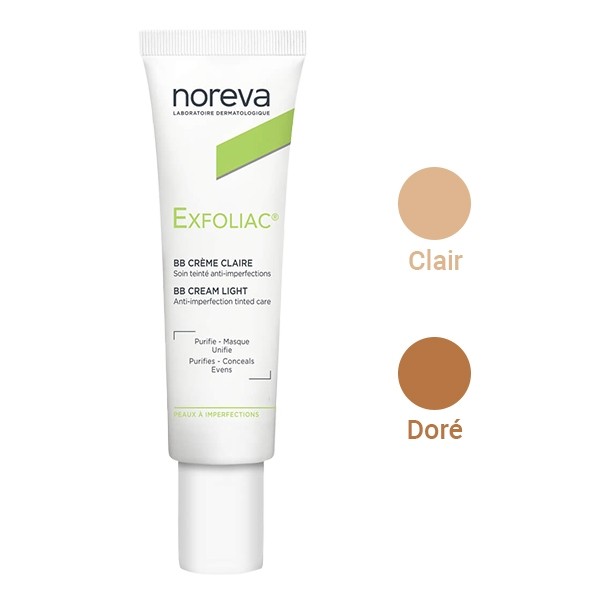Noreva Exfoliac BB Crème anti-imperfections 30 ml