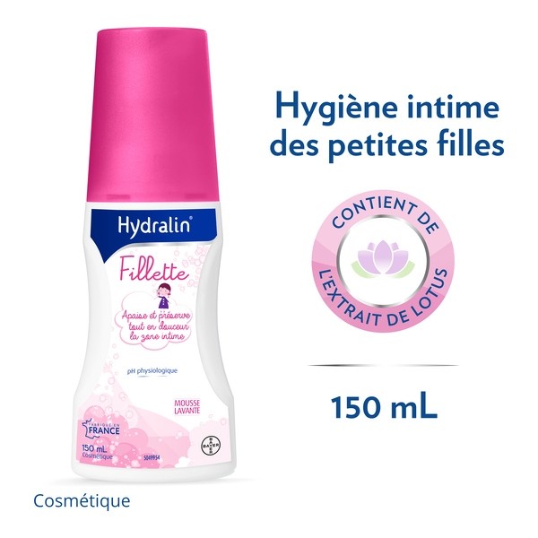 Hydralin Fillette mousse lavante intime