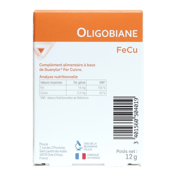 Pileje Oligobiane FeCu gélules