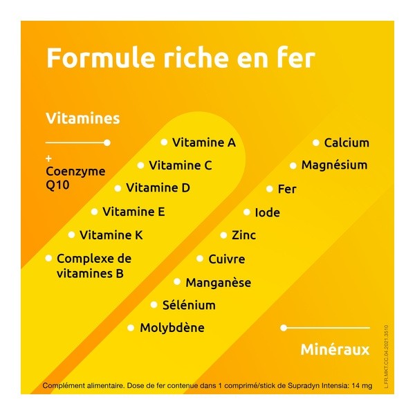 Supradyn Intensia comprimés effervescents