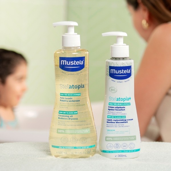 Mustela Stelatopia+ crème relipidante bébé Bio
