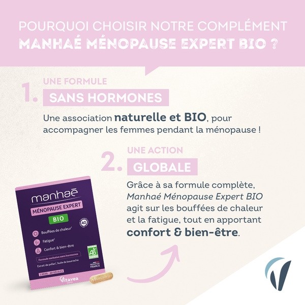 Manhaé Ménopause Expert Bio gélules