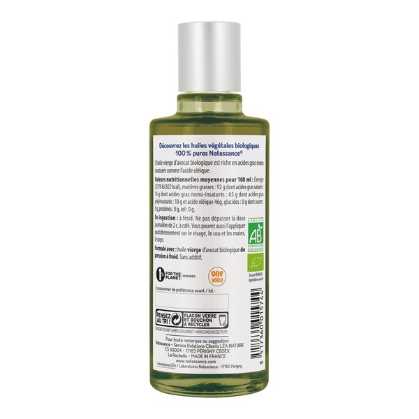 Natessance huile d'avocat Bio