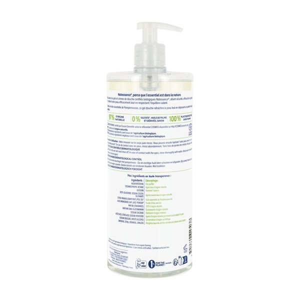 Natessance gel douche bio Pamplemousse