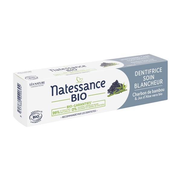 Natessance dentifrice soin blancheur Bio