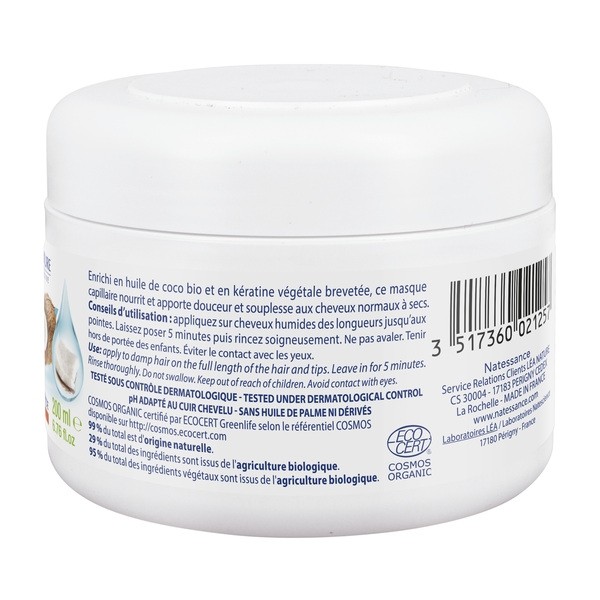Natessance masque capillaire extra-doux Coco bio