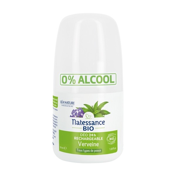 Natessance Déodorant 24h rechargeable Verveine Bio