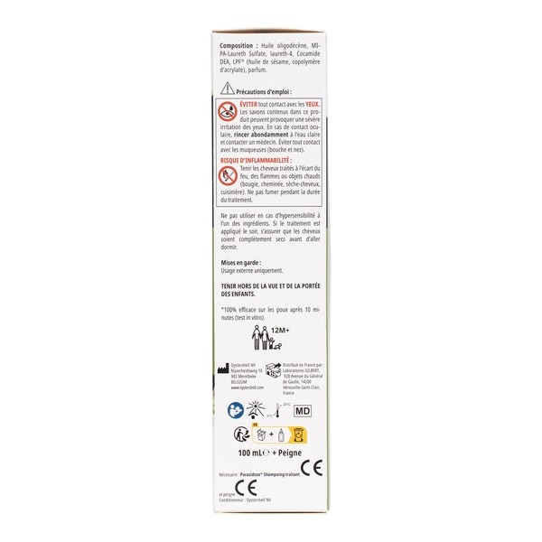 Parasidose Shampoing Anti poux et lentes