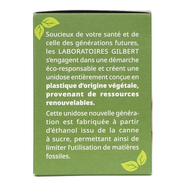 Gilbert Physiodose unidoses en plastique d'origine végétale