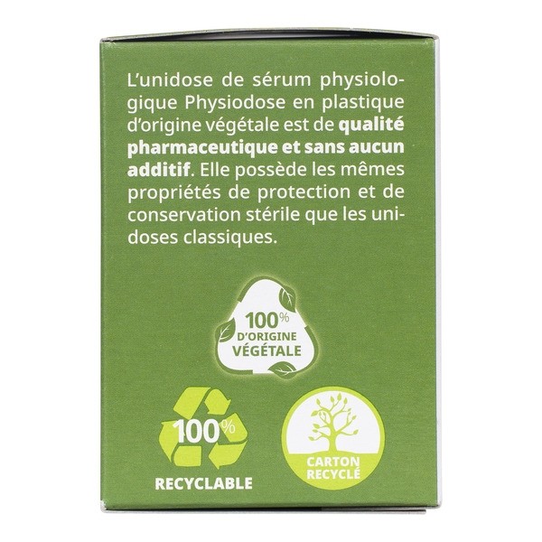 Gilbert Physiodose unidoses en plastique d'origine végétale