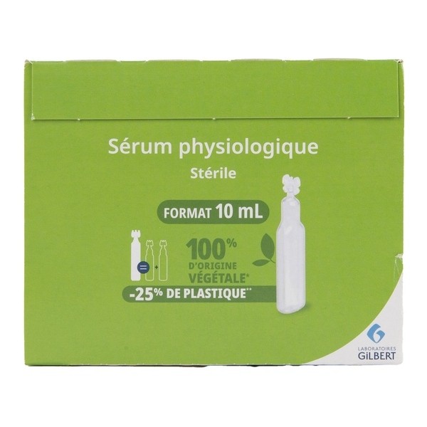 Gilbert Physiodose unidoses en plastique d'origine végétale