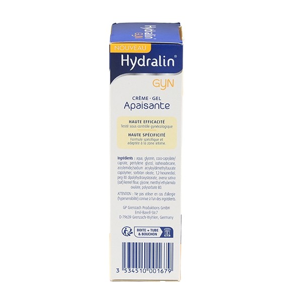 Hydralin Gyn crème-gel apaisante