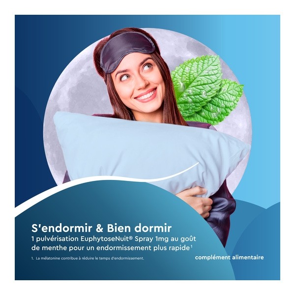 Euphytose Nuit spray mélatonine 1 mg