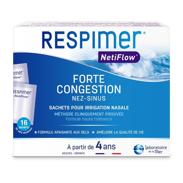Respimer Netiflow sachet de sels minéraux nasal
