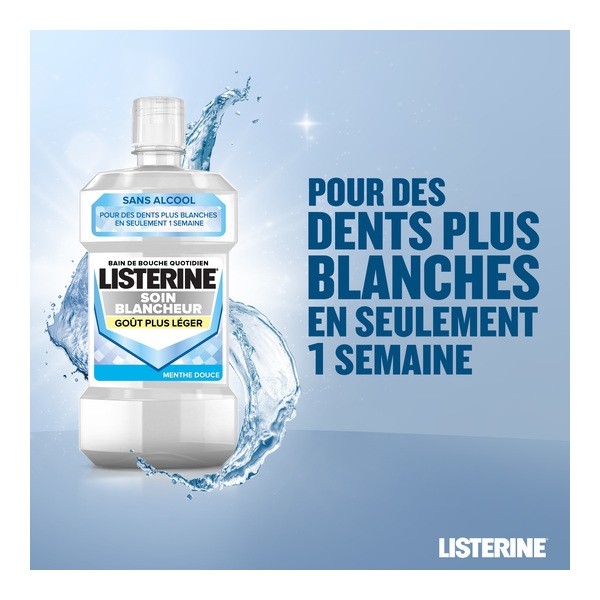 Listerine Soin blancheur Bain de bouche Menthe douce