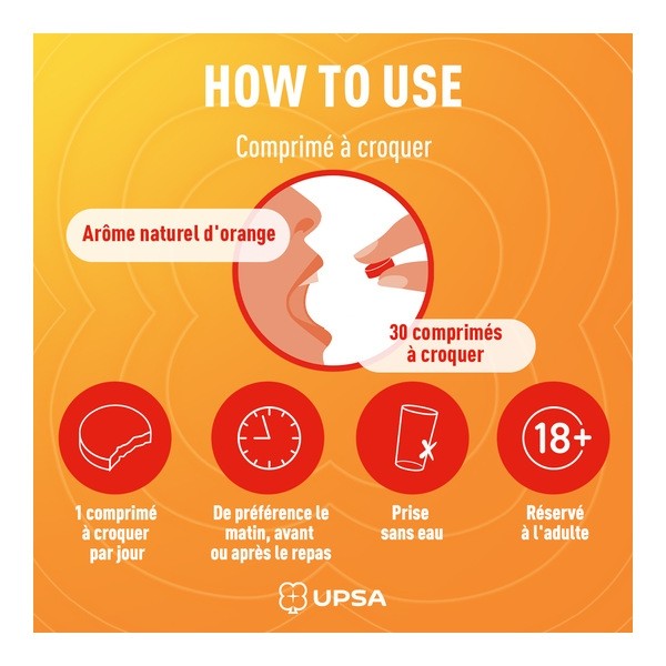 UPSA Vitamine C 1000 mg comprimés à croquer