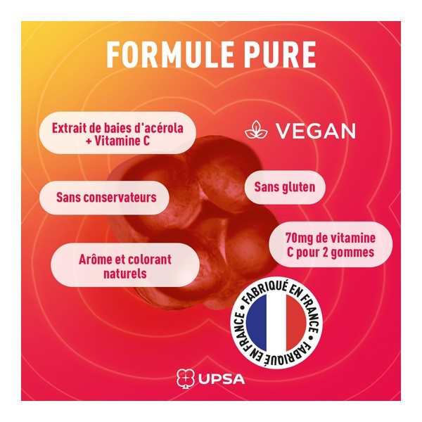 UPSA Vitalité Acérola vitamine C Kids Gummies