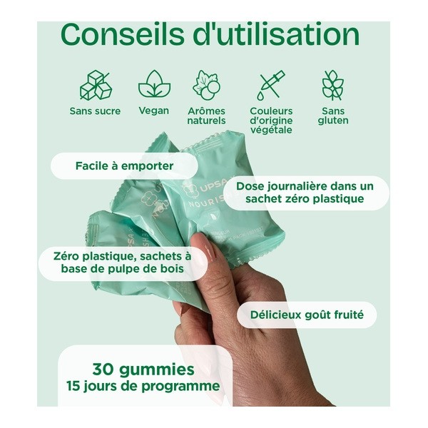 UPSA Nourished Détox Minceur gummies
