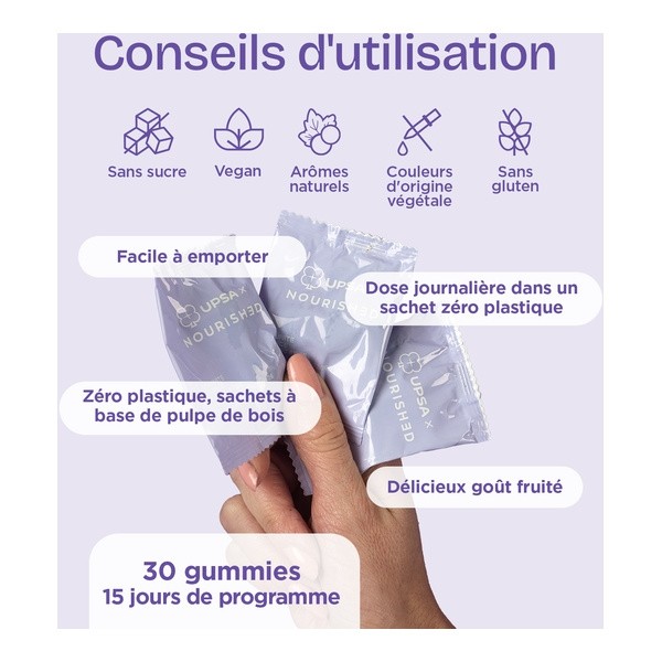 UPSA Nourished Immunité gummies