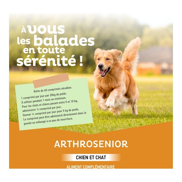 Clément Thékan Arthrosenior chien et chat comprimés