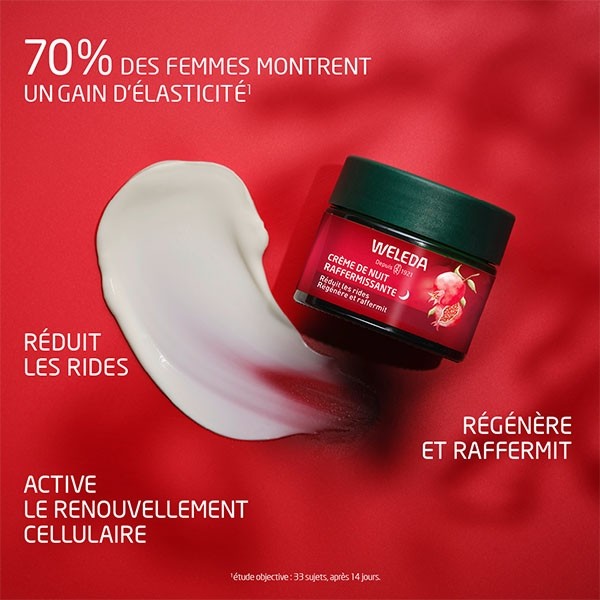 Weleda crème de nuit raffermissante Bio Grenade et Maca