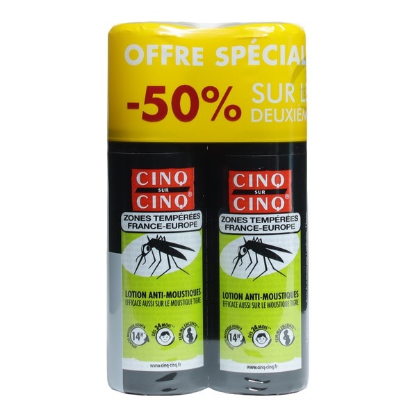 Cinq sur Cinq lotion anti-moustiques zones tempérées