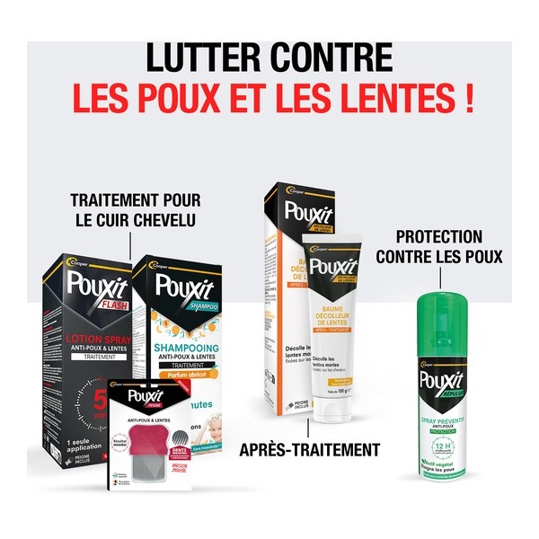 Pouxit shampoing anti poux et lentes