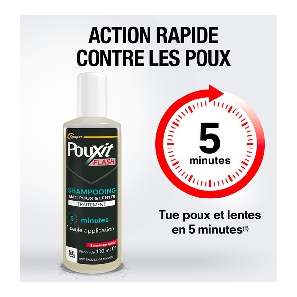 Pouxit Flash Shampooing anti poux et lentes