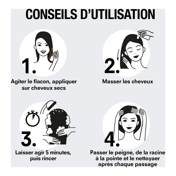 Pouxit Flash Shampooing anti poux et lentes