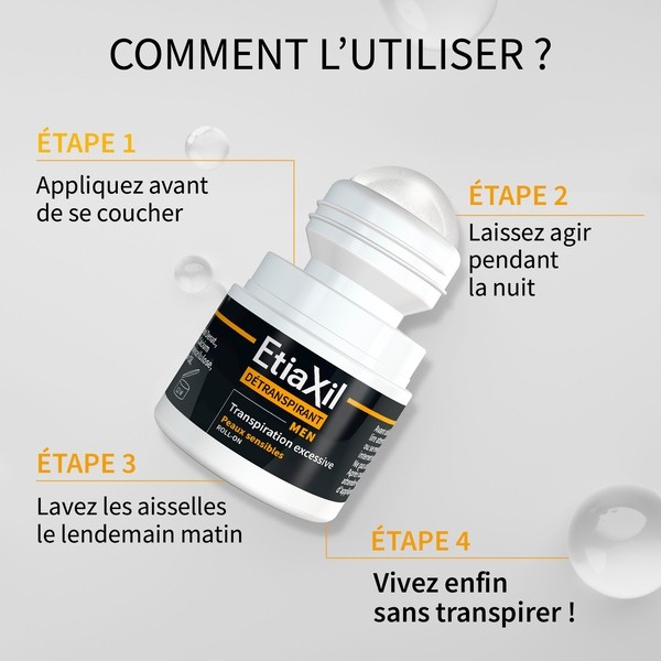Etiaxil Men détranspirant roll-on