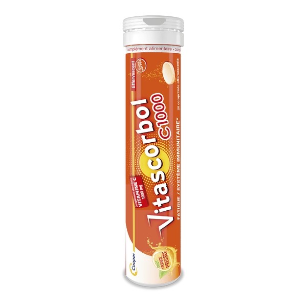 Vitascorbol C1000 Vitamine C 1000 mg comprimés effervescents