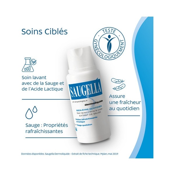Saugella Dermoliquide soin lavant intime