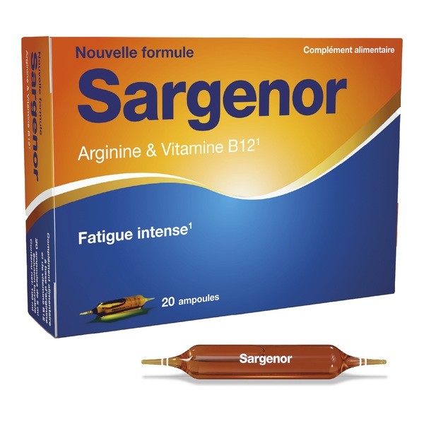 Sargenor Arginine et Vitamine B12 ampoules