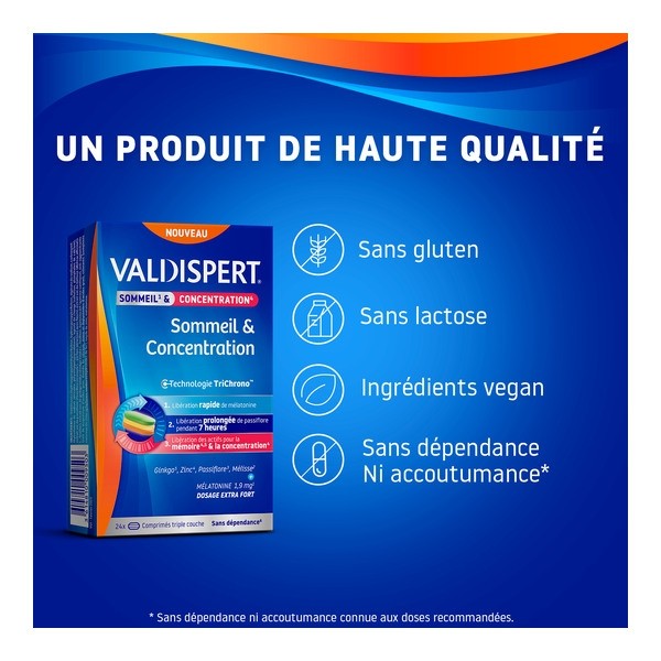 Valdispert Sommeil et Concentration comprimés